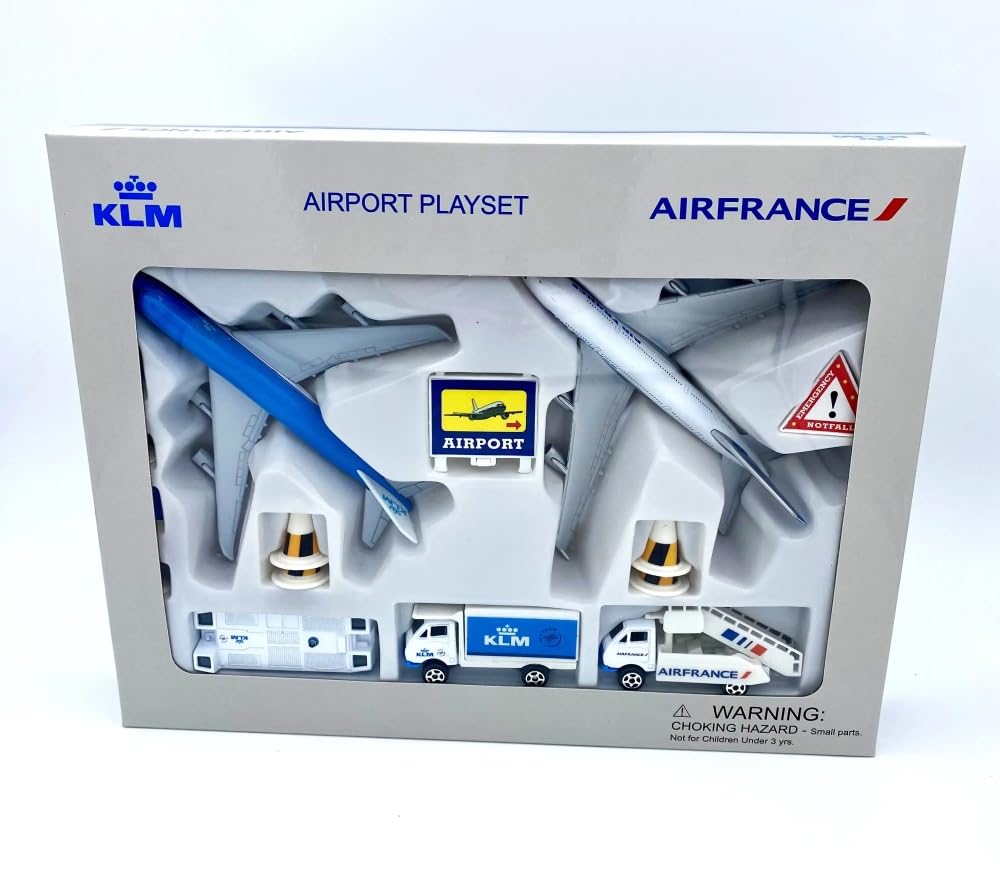 空港模型セット　AIRPORT PLAYSET AIRFRANCE KLM New! PPC Holland 003038 Air France / KLM Airport set (toy